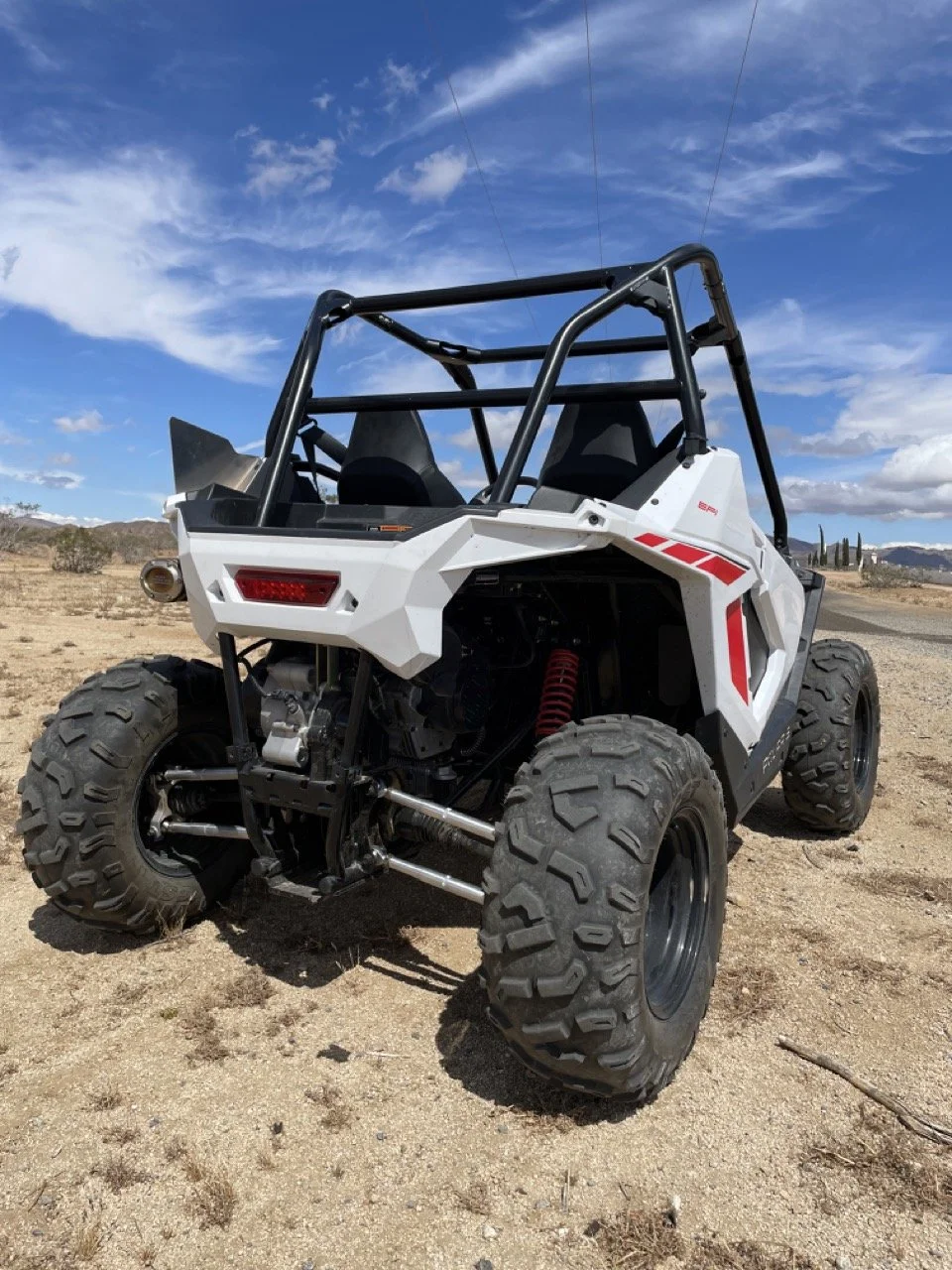 RZR 200 - Rear long travel suspension kit — Eimer Engineering